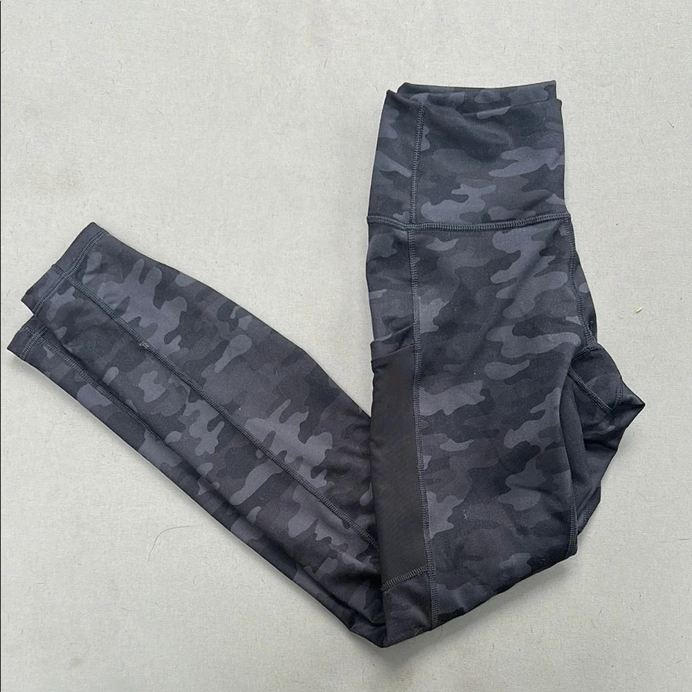 Fabletics Charcoal Camouflage Leggings - Picture 3 of 7